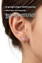 Premium Clip-On Earrings with Butterfly Design, Sparkling, No Piercing Required - 2