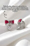 Klips Premium Earrings Barbie Bow Zircon Stone No Piercing Required - 3