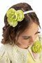 Floral Detailed Lace Bolero and Hair Accessory Set Evening Dress Baby Girl Kids Special Occasion Dress 6-12-18-24 Months 35332Pr - 5