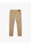 Regular Waist Pocketed Cotton Slim Fit Jean Trousers - Brad Jean - 4