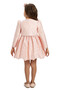 Baby Girl Special Occasion Dress with Flower Detail Bolero and Hair Accessory 6-12-18-24 Months 35371Pr - 5