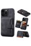 iPhone 17 Pro (6.3 Inch) Compatible Leather Case with Magnetic Wallet and Card Holder Stand - 3