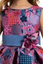 Jacquard Patterned Flower Detailed Bag Evening Dress Girl's Wedding Dress 3-4-5-6-7 Years Old 35329Pr - 3