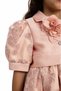 Floral Detailed Short Sleeve Bolero and Bag Evening Dress Girl's Ceremony Dress 3-4-5-6-7 Years Old 35369Pr - 6