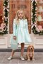 Chic Zipper Detailed Evening Dress Girls' Event Dress - 3-Piece Set with Bag and Bolero - Ages 3-4-5-6-7 35387Pr