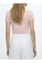 V-Neck Short Sleeve Ribbed T-Shirt - R104 - 3