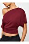 Women's White One-Shoulder Casual Natural Viscose Blouse – Modern Stylish Basic Summer Top - 2