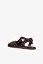 Bethy Brown Suede Leather Women's Studded Sandals - 3