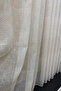 Striped Linen Tulle Curtain Without Seams, Off-White Skirted Tulle Curtain Without Leads, No Ironing Required - 5