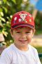 Fun Boy's Hat with 3D Teddy Bear Figure and Striped Detail