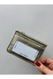 Four-Compartment Shiny Gold Color Women's Card Holder - 4