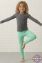 Mint Kids' Leggings - Soft, Stretchy, Comfortable Cotton Anti-Sweat Girls' Leggings - 6