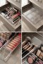 6-Piece Transparent Drawer Makeup and Jewelry Organizer Set & Modular Organizer with Dividers - 5