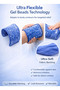 Medium Hot & Cold Gel Pack 18.5x11.5cm Reusable Ice & Heat Compress Therapy Pad for Pain Relief - 4