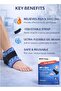 Ankle Hot & Cold Gel Pack 25x15.5cm Reusable Ice & Heat Compress Therapy Wrap Support Strap - 3