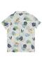 Leaf Printed Shirt for 6-9 Years Old - White - 2