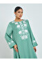 Green Embroidered Jalabiya - 2
