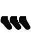 Black 3-Pack Boys' Booties Socks for Ages 3-11