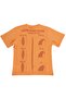 Surfing Back Printed T-Shirt for 10-13 Years Old - Orange - 2