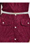 Burgundy Lace Mermaid Hem Midi Dress - 4
