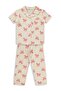 Bow Patterned Pajama Set for 10-13 Years Old - Ivory