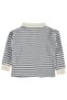 Civil Boys' Striped Polo Collar Sweatshirt |   Jakar/Petek Long Sleeve |   School Nursery and Daily Use - Navy Blue - 2
