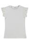 Embroidered Sleeve T-Shirt for 10-13 Years Old - Off-White