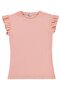 Embroidered Sleeve T-Shirt for 10-13 Years Old - Powder