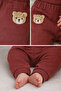 3-Piece Baby Set with Teddy Bear Ears and Waffle Fabric Cardigan (6-24 Months) - 4