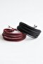 2Pcs Real Leather Bracelet Classic Multi Layer Design Genuine Leather Bracelet Fashion Wristband - 2