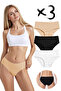 Women'S, Cotton Basic Slip Panties, 3-Pack, Gathering Form
