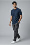 Men's Pique Polo Collar T-Shirt Regular Fit-Navy Blue - 4