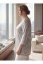 Plus Size Lined Sequin Blouse Silver - 2