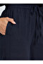 بنطلون واسع الساق بلون أزرق بحري - 3