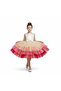 D' Daniela - Toddler Girls Bow Front Ombre Layered Gown Dress - Multicolor - 1Y to 6Y - 2