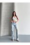 Women's Embroidery Detailed High Waist Wide Leg Jeans - 6