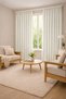 Linen Look Background Curtain with Extra Foam Single Wing Living Room Light Cream - 2