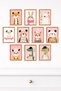 10-Piece Frame Look Vintage Animal Set |   Cute Children's Room Painting Set 15X20 cm Mdf Uv Printing - 3