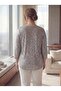 Plus Size Lined Sequin Blouse Silver - 5