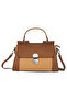 Prime Collection Women's PU Leather Handbag with Top Handle & Shoulder Strap