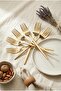 Set of 6 Luxury Gold Stainless Steel Dinner Forks (21 cm) - 5
