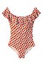 Hannah - Classic Floral Figured Flounce Girls' Swimsuit by Nessi Byrd