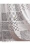 Vera Soft Patterned Modern Tulle Curtain, Non-Iron, Wrinkle-Free, 3 Layers Pleated - 3