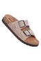 16323 Beige Women's Flat Slippers