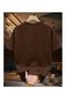 Unisex Coffee Printed Oversize Crew Neck T-Shirt - 2