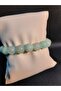 Water Green Large Natural Agate Stone 10 mm Bracelet - 2