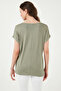 Flowy Crew Neck Basic t Shirt t Shirt 26Y0194K1 - 5