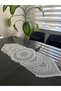French Lace Luxury Tulle Guipure Stylish Single Runner - Smart Coffee Table Cover 40X110 cm - 6