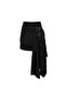 Irregular Design Pleated Mini Skirt