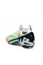 Comfortable Lace-Up Football Cleats White and Black Patterned Sneakers 100% Increase - 3